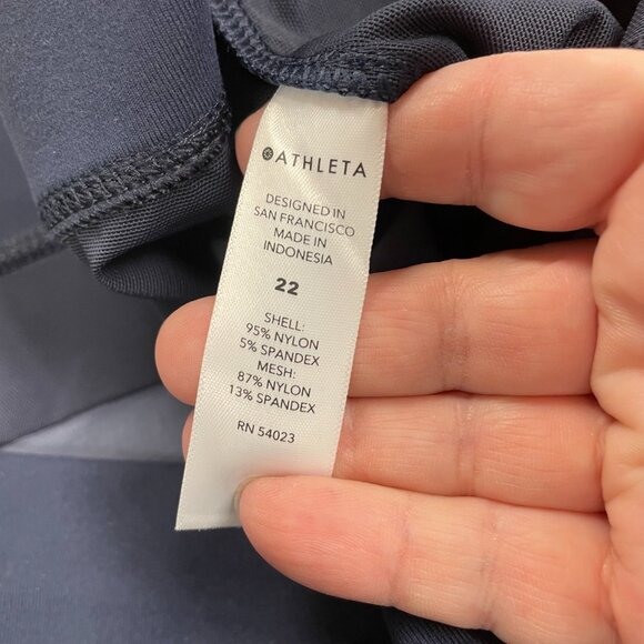 NWT Athleta Trekkie North Blue Print Shorts Size 22 - Picture 7 of 7